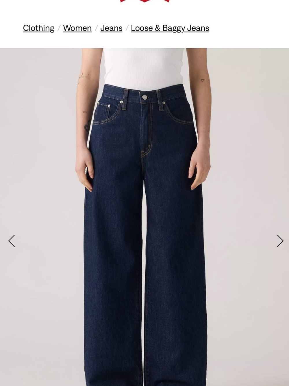 Levi's Cinch Baggy Dark Jeans